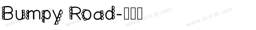 Bumpy Road字体转换